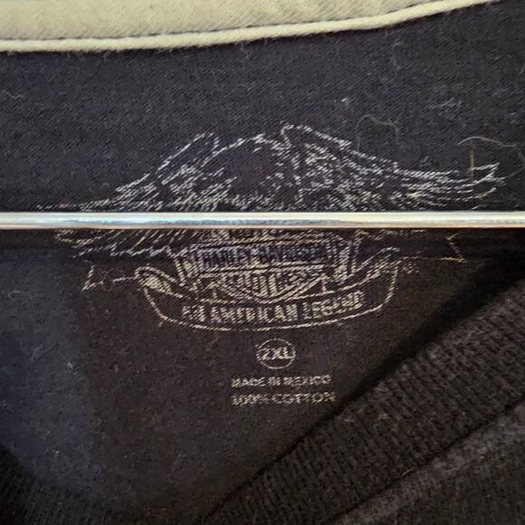 Harley Davidson Shirt Men's 2XLarge Black Milwaukee Motorcycle Club Long-sleeve - Picture 5 of 6